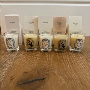 Diptyque mini candle set of 5 35g